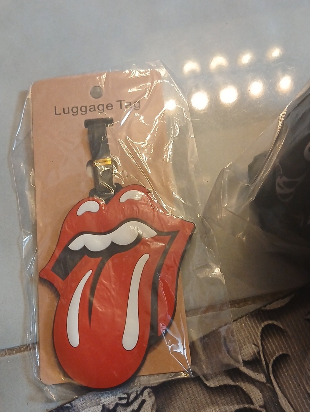 Red Tongue Graphic Luggage Tag UNISEX